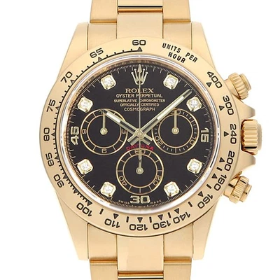 Rolex Cosmograph Daytona 8P diamante 116508G negro número aleatorio segunda mano para hombre Foto 1 de 4