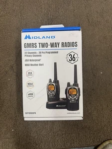 Midland GXT1000VP4 Black Waterproof GMRS Two-Way Radios, 2-Pack - Picture 1 of 2