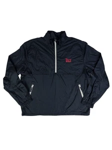 Troy University NCAA Oxford America Black Ripstop Windbreaker Jacket Size XL - Picture 1 of 6