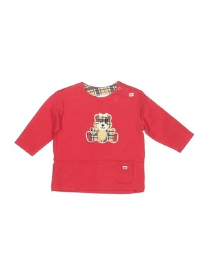 Camiseta Miniwear Feminina Vermelha Manga 3/4 3 Meses - Imagem 1 de 2