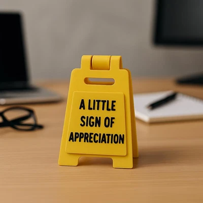 Funny Team Office Gifts - A Little Sign,  Desk Sign, Gag Fun Gift for Co - Image 1 of 4