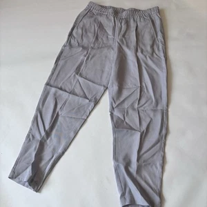Eileen Fisher Lyocell Hose Gr. S P grau blau Gummibund Taschen - Bild 1 von 9