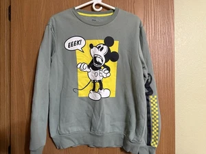 Disney Mickey Mouse Sweatshirt Crew Erwachsene M Unisex Grün Small Eeek - Bild 1 von 7