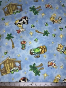 Veggie Tales Religious Cotton Fabric By The Yard - Picture 1 of 2