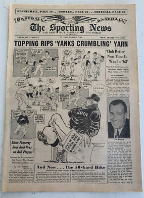 The Sporting News 2 de marzo de 1963 Willie Mays Gigantes de San Francisco (B136) Foto 1 de 4