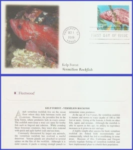 USA5 #4423f U/A FLEETWOOD FDC Vermilion rockfish Kelp Forest - Picture 1 of 1