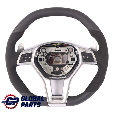 Mercedes SL R231 AMG NEW Black Leather Alcantara Steering Wheel Paddle Shift - Image 1 of 4