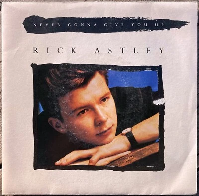45t Rick Astley - Never Gonna Give You Up - 7" - 1987 - Photo 1/2