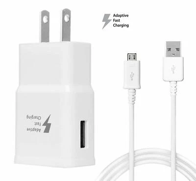Original Samsung Fast Adaptive Charge and Micro USB Cable For Galaxy S7 S6  - Image 1 of 4