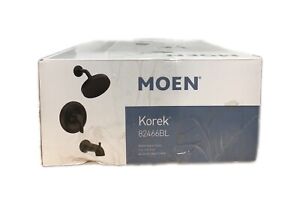 MOEN Korek Single-Handle 1-Spray Showerhead Tub and Shower Faucet Matte Black