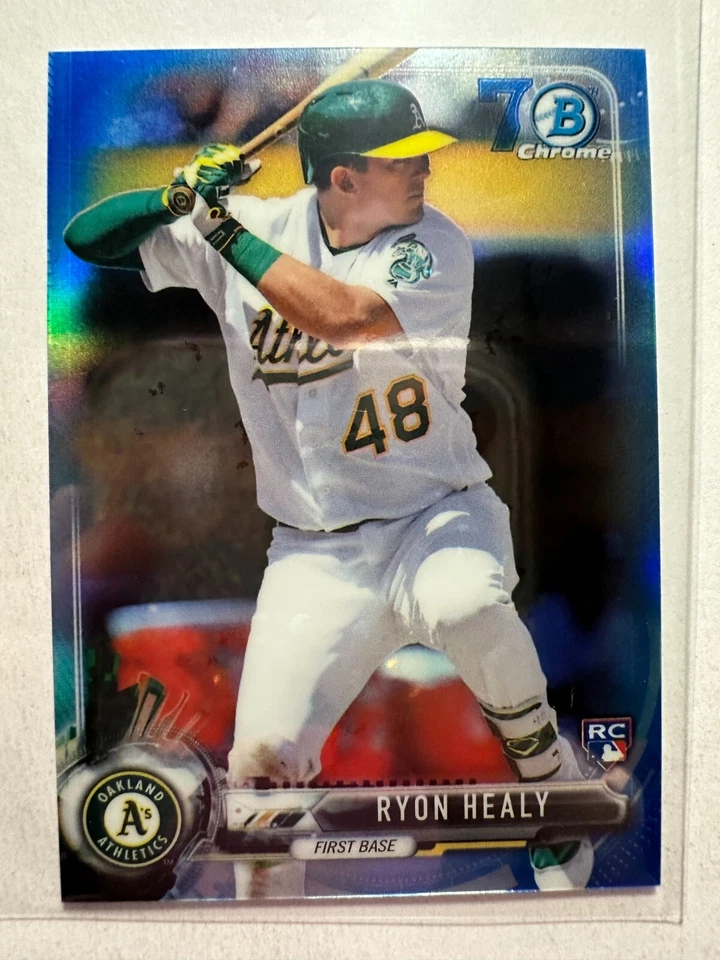 K52,490 - 2017 Bowman Chrome Mini 70th Blue Refractors #35 Ryon Healy #/70 - Image 1 of 1