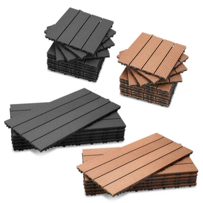 Terrassenfliesen Premium WPC Fliesen Klicksystem Terassen Holzfliesen DIY 1-10㎡ - Bild 1 von 4