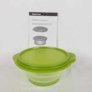 Tupperware Contenedores Plegables Planos 5452A-6 700 ml 3 tazas Verde Nuevo - Imagen 1 de 4