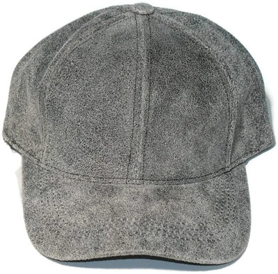 Gorra de béisbol ajustable de cuero genuino liso EE. UU. sombrero gamuza envejecida cuero Foto 1 de 3