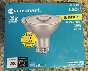 EcoSmart 120-Watt Equivalent Dimmable Flood LED PAR38 A20PR38120WES32 - Picture 1 of 3