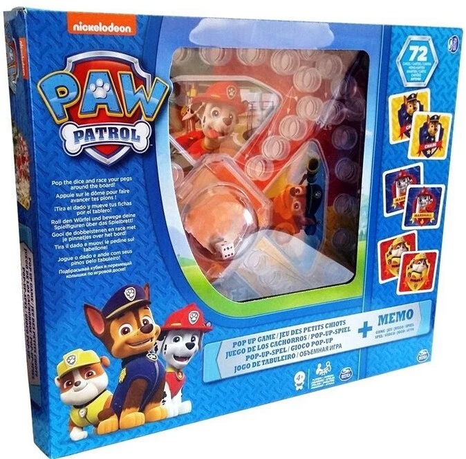 SPINMASTER - PAW Patrol Pop Up Game + Memory Spiel - Bild 1 von 1