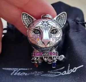 Thomas Sabo Mystic & Cats Anhänger Katze Katzenkopf Groß - Bild 1 von 5