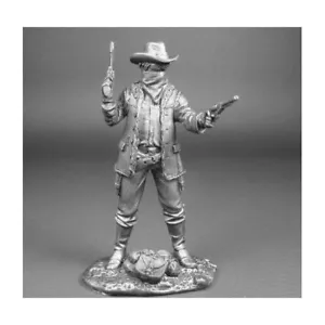 ⭐️Cowboy Action Toy Soldiers Figurines Miniatures Unpainted Tin 54mm 1/32⭐️ - Picture 1 of 3