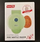 DASH Green Mini Waffle Maker  Easter Egg Electric 4" Nonstick NEW IN BOX