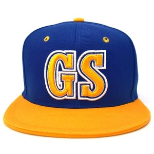 Golden State New Leader GS Initials Warriors Blue Gold Era Snapback Hat Cap - Picture 1 of 6