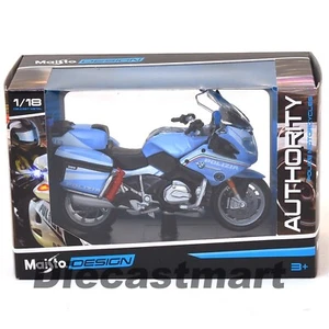 MAISTO 1:18 AUTHORITY POLICE MOTORCYCLES BMW R 1200 RT POLIZIA DIECAST 32306 - Picture 1 of 1