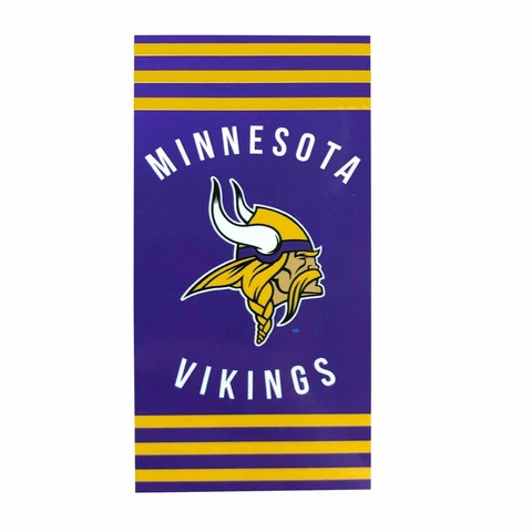 Northwest NFL Minnesota Vikings Football Stripes Beach Towel 30''x 60'' NEW Cover