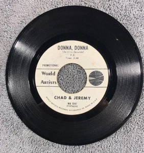 Chad & Jeremy, If I Loved You / Donna Donna, 7" 45rpm, 1965 Promo - Foto 1 di 2