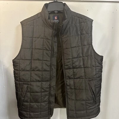 Chaps Men's Ves Full Zip Pocket Quilted Size Large Green - Image 1 of 3