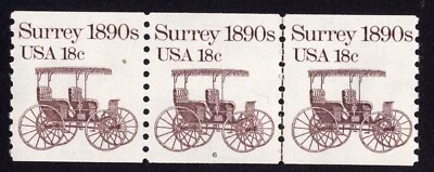 Scott #1907 Surrey 1890s PNC3 Stamp Coil - MNH P#6 - Image 1 of 2