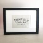 New View "Today Is A Good Day" Wooden Wall Frame, Home Decor, Black,12x9"