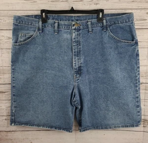Pantalones cortos de jean Wrangler para hombre talla 46 azul claro denim ajuste relajado algodón - Imagen 1 de 11