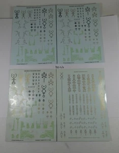 Necron Transfer Sheet x 4 Fully Intact 40k B527 - Picture 1 of 5