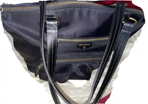 TWELVELittle Allure Dome Water Resistant Chemical Free Tote Diaper Bag,BLACK - Picture 1 of 10