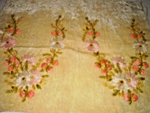 19th Century Hand Embroidery Motif for Making Home Slippers - Picture 1 of 6