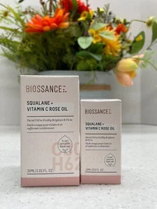 Aceite reafirmante de rosa Biossance Squalane + vitamina C (tú eliges) nuevo en caja 1 oz o 0,5 oz - Imagen 1 de 3