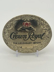 Vintage Crown Royal "The Legendary Import" Belt Buckle House of Seagrams 1994 - Picture 1 of 5