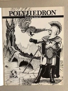 TSR RPGA Polyhedron Magazine #38 w/ mailing cover Escape Mountain Module AD&D - Picture 1 of 1