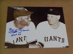 Monte Irvin, New York Giants, Signed 8 x 10 Photo, In Uniform, JSA COA. - Picture 1 of 2