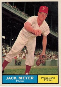 JACK MEYER 1961 TOPPS BASEBALL #111