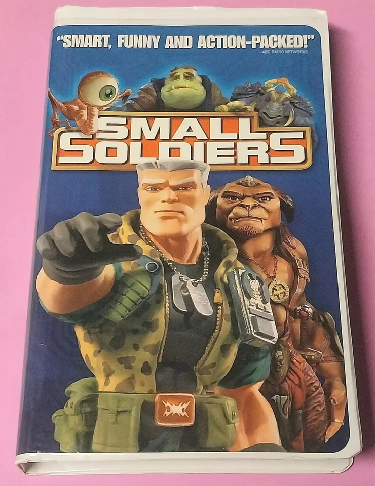 Small Soldiers Phil Hartman Kirsten Dunst Clamshell Vintage VHS Tape 1998  - Image 1 of 1