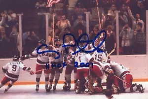 Foto 4x6 firmada autografiada por Craig Patrick NHL HOF EE. UU. Hockey Olímpico - Imagen 1 de 1