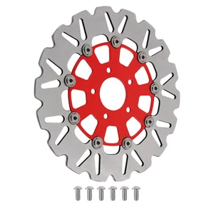 Kit de rotor de freno delantero flotante para Harley-Davidson Touring 08-19 Dyna 06-17 rojo - Imagen 1 de 12