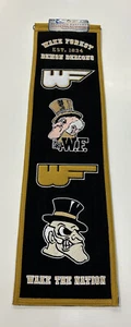 Wake Forest Demon Decans NCAA Winning Streak Embroidered Heritage Banner! - Picture 1 of 6