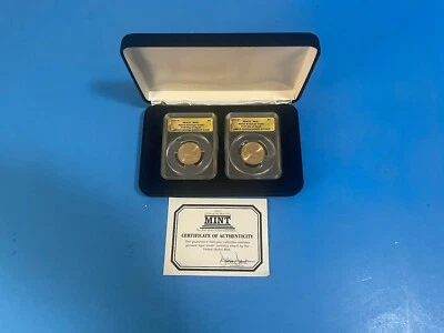 2011-P AND 2011-D  NATIVE AMERICAN DOLLARS ANACS MS-67 FIRST DAY ISSUE - Image 1 of 3