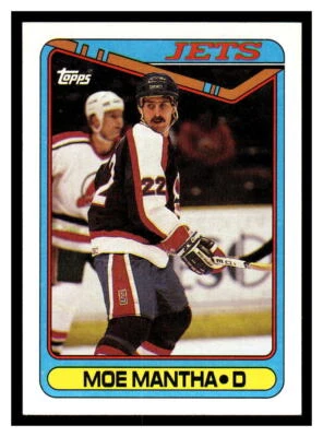 1990 Topps  #354 Moe Mantha - Winnipeg Jets - Image 1 of 2
