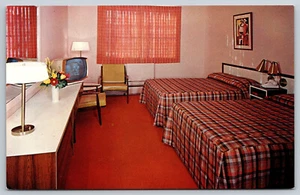 Postcard Stadium Motor Lodge Motel TV On Interior Bronx New York, NY I6 - Picture 1 of 2