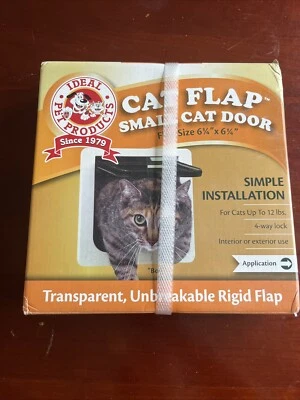 Cat Door Ideal Pet Products  Fits Flap Size 6 1/4” x 6 1/4 “ Simple Installation - Image 1 of 4