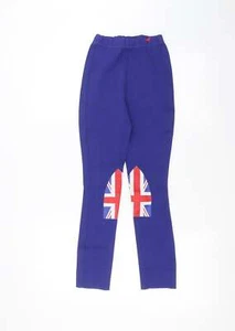 Knotty dog Girls Blue Polyester Blend Sweatpants Trousers Size M - Picture 1 of 12
