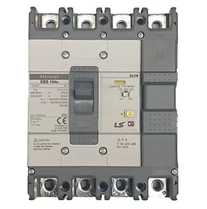 Disyuntor de fuga a tierra LS Electric EBS104c 125AF ELCB 4P S-tipo EBS 104c - Imagen 1 de 3