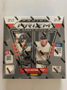 2022 Panini Prizm Draft Picks Baseball Factory Sealed Hobby Box 5 Packs 5 Autos! - Bild 1 von 2